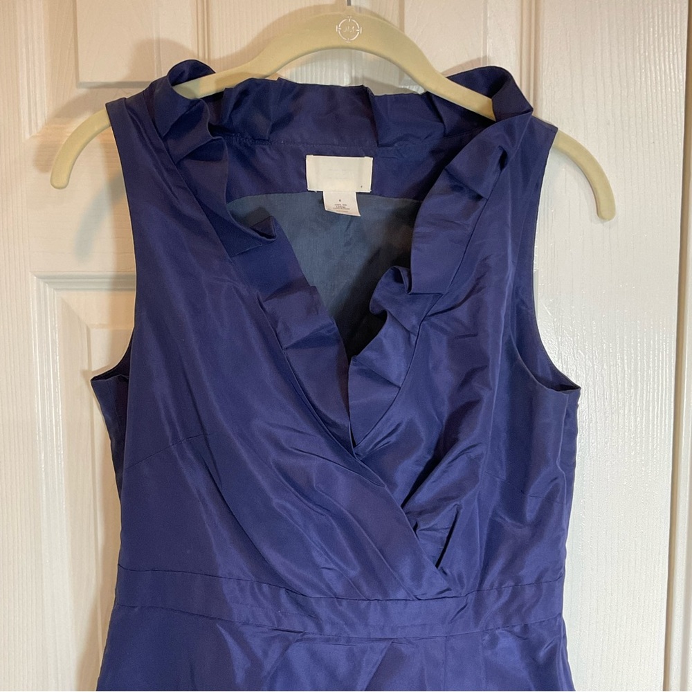 J. CREW cocktail dress, size 6, sleeveless, 100% silk, hidden side zipper